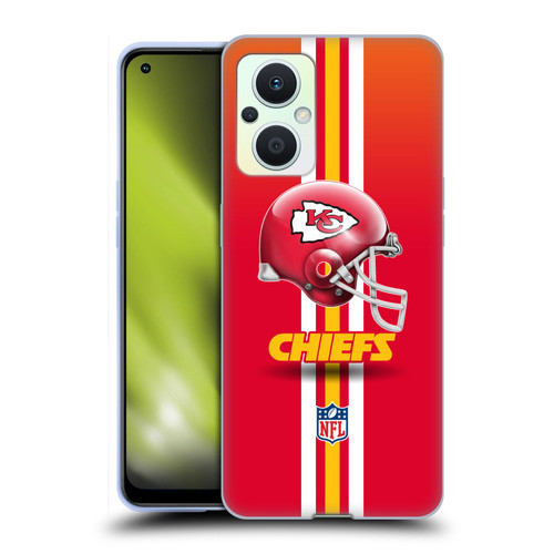 NFL Kansas City Chiefs Logo Helmet Soft Gel Case for OPPO Reno8 Lite