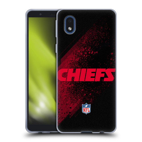 NFL Kansas City Chiefs Logo Blur Soft Gel Case for Samsung Galaxy A01 Core (2020)