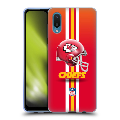 NFL Kansas City Chiefs Logo Helmet Soft Gel Case for Samsung Galaxy A02/M02 (2021)