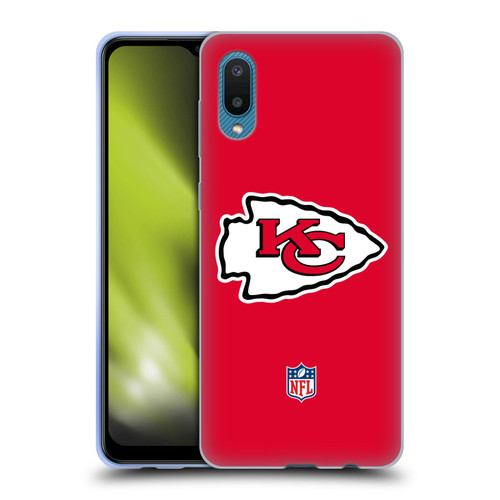 NFL Kansas City Chiefs Logo Plain Soft Gel Case for Samsung Galaxy A02/M02 (2021)