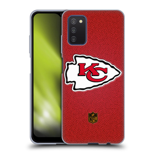 NFL Kansas City Chiefs Logo Football Soft Gel Case for Samsung Galaxy A03s (2021)