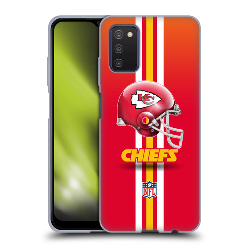 NFL Kansas City Chiefs Logo Helmet Soft Gel Case for Samsung Galaxy A03s (2021)