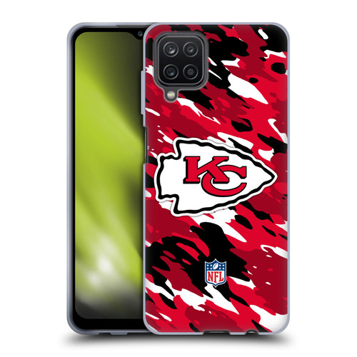 NFL Kansas City Chiefs Logo Camou Soft Gel Case for Samsung Galaxy A12 (2020)