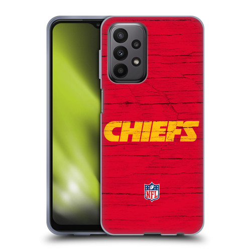 NFL Kansas City Chiefs Logo Distressed Look Soft Gel Case for Samsung Galaxy A23 / 5G (2022)