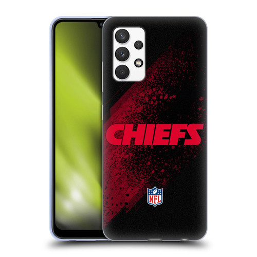 NFL Kansas City Chiefs Logo Blur Soft Gel Case for Samsung Galaxy A32 (2021)