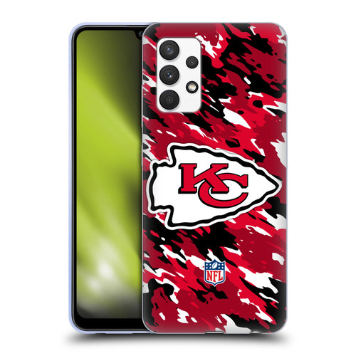 NFL Kansas City Chiefs Logo Camou Soft Gel Case for Samsung Galaxy A32 (2021)