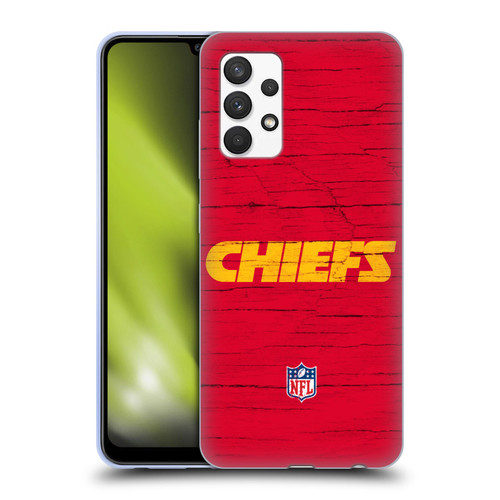 NFL Kansas City Chiefs Logo Distressed Look Soft Gel Case for Samsung Galaxy A32 (2021)