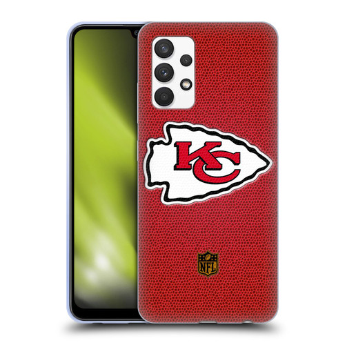 NFL Kansas City Chiefs Logo Football Soft Gel Case for Samsung Galaxy A32 (2021)