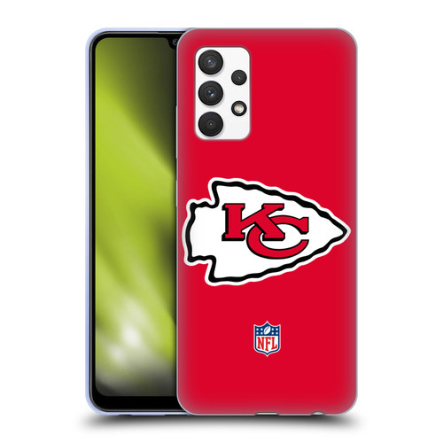NFL Kansas City Chiefs Logo Plain Soft Gel Case for Samsung Galaxy A32 (2021)