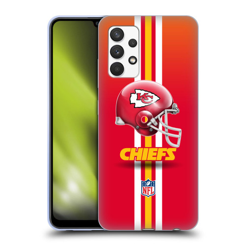 NFL Kansas City Chiefs Logo Helmet Soft Gel Case for Samsung Galaxy A32 (2021)