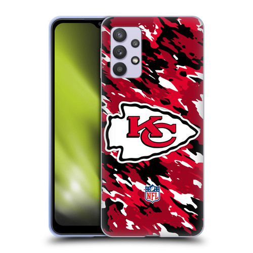 NFL Kansas City Chiefs Logo Camou Soft Gel Case for Samsung Galaxy A32 5G / M32 5G (2021)