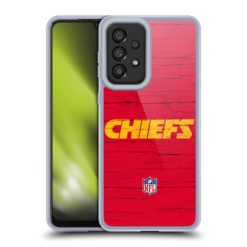 NFL Kansas City Chiefs Logo Distressed Look Soft Gel Case for Samsung Galaxy A33 5G (2022)