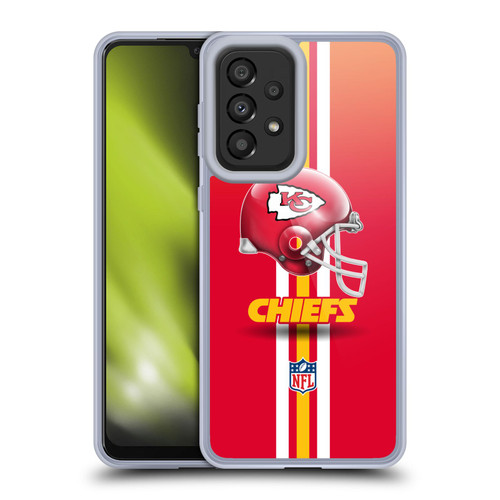 NFL Kansas City Chiefs Logo Helmet Soft Gel Case for Samsung Galaxy A33 5G (2022)