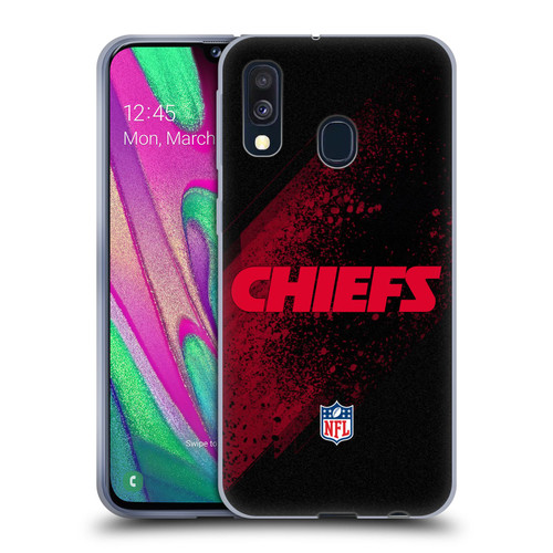NFL Kansas City Chiefs Logo Blur Soft Gel Case for Samsung Galaxy A40 (2019)