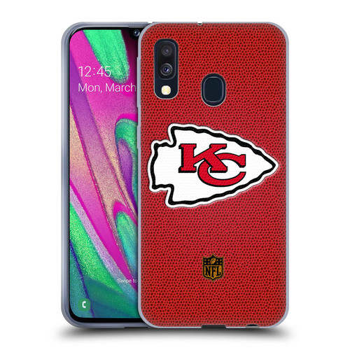 NFL Kansas City Chiefs Logo Football Soft Gel Case for Samsung Galaxy A40 (2019)