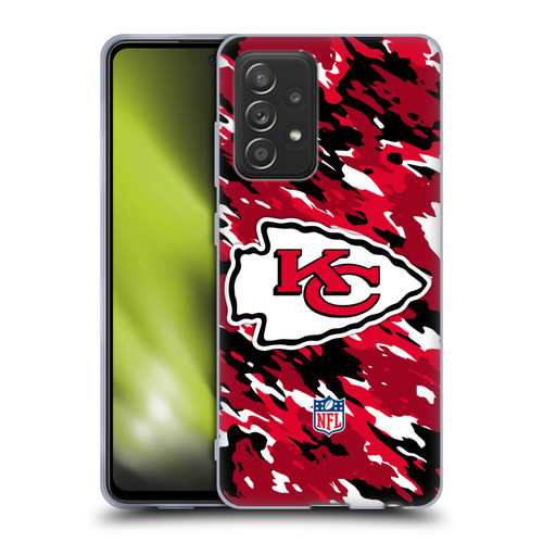 NFL Kansas City Chiefs Logo Camou Soft Gel Case for Samsung Galaxy A52 / A52s / 5G (2021)