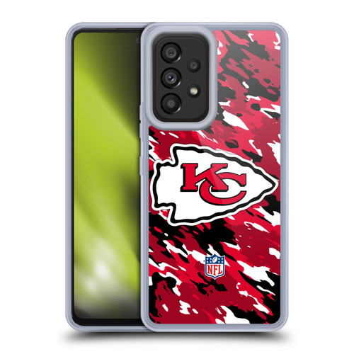 NFL Kansas City Chiefs Logo Camou Soft Gel Case for Samsung Galaxy A53 5G (2022)