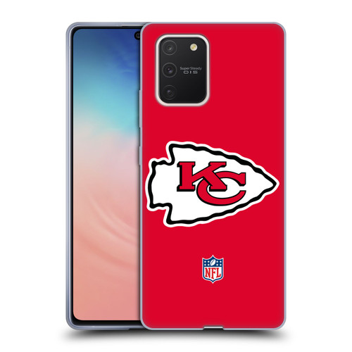 NFL Kansas City Chiefs Logo Plain Soft Gel Case for Samsung Galaxy S10 Lite
