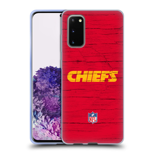 NFL Kansas City Chiefs Logo Distressed Look Soft Gel Case for Samsung Galaxy S20 / S20 5G