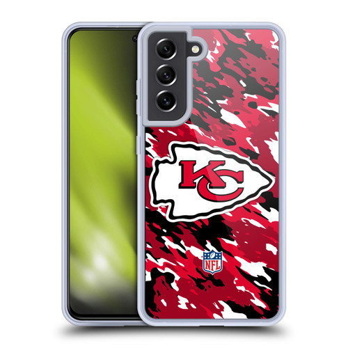 NFL Kansas City Chiefs Logo Camou Soft Gel Case for Samsung Galaxy S21 FE 5G
