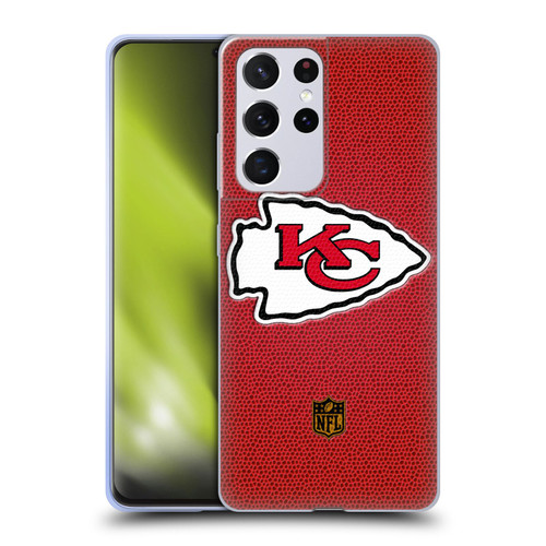 NFL Kansas City Chiefs Logo Football Soft Gel Case for Samsung Galaxy S21 Ultra 5G