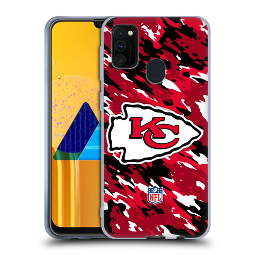 NFL Kansas City Chiefs Logo Camou Soft Gel Case for Samsung Galaxy M30s (2019)/M21 (2020)