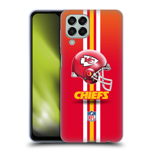 NFL Kansas City Chiefs Logo Helmet Soft Gel Case for Samsung Galaxy M33 (2022)