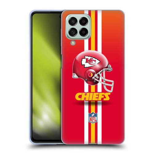 NFL Kansas City Chiefs Logo Helmet Soft Gel Case for Samsung Galaxy M53 (2022)