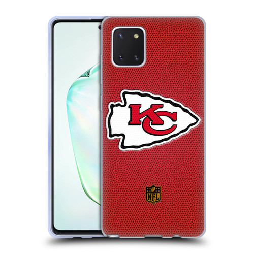 NFL Kansas City Chiefs Logo Football Soft Gel Case for Samsung Galaxy Note10 Lite