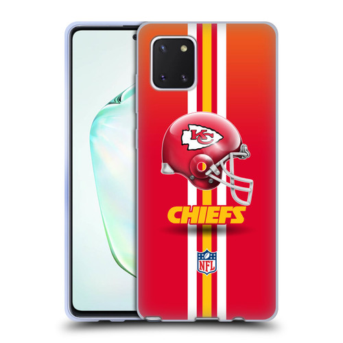 NFL Kansas City Chiefs Logo Helmet Soft Gel Case for Samsung Galaxy Note10 Lite