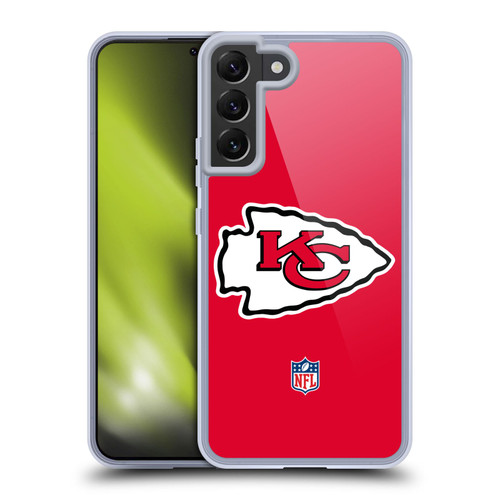 NFL Kansas City Chiefs Logo Plain Soft Gel Case for Samsung Galaxy S22+ 5G