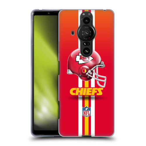 NFL Kansas City Chiefs Logo Helmet Soft Gel Case for Sony Xperia Pro-I