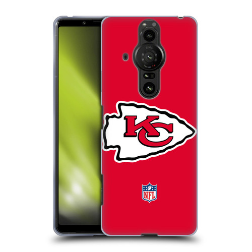 NFL Kansas City Chiefs Logo Plain Soft Gel Case for Sony Xperia Pro-I