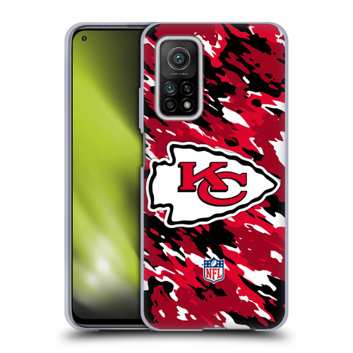 NFL Kansas City Chiefs Logo Camou Soft Gel Case for Xiaomi Mi 10T 5G