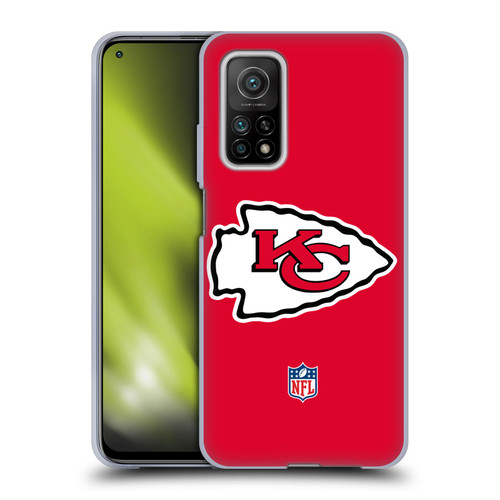 NFL Kansas City Chiefs Logo Plain Soft Gel Case for Xiaomi Mi 10T 5G