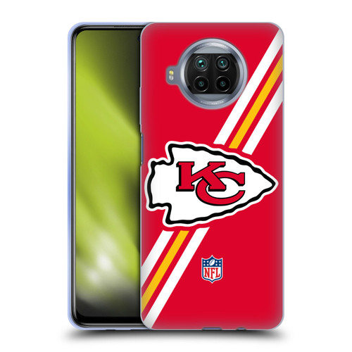 NFL Kansas City Chiefs Logo Stripes Soft Gel Case for Xiaomi Mi 10T Lite 5G