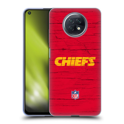 NFL Kansas City Chiefs Logo Distressed Look Soft Gel Case for Xiaomi Redmi Note 9T 5G