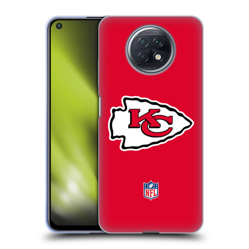 NFL Kansas City Chiefs Logo Plain Soft Gel Case for Xiaomi Redmi Note 9T 5G