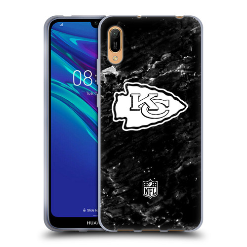 NFL Kansas City Chiefs Artwork Marble Soft Gel Case for Huawei Y6 Pro (2019)