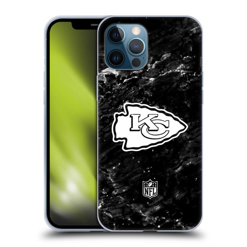 NFL Kansas City Chiefs Artwork Marble Soft Gel Case for Apple iPhone 12 Pro Max