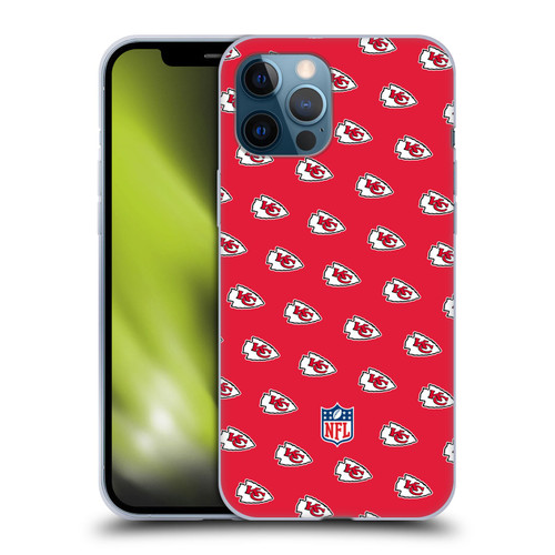 NFL Kansas City Chiefs Artwork Patterns Soft Gel Case for Apple iPhone 12 Pro Max