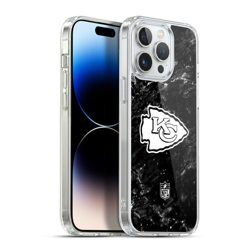 NFL Kansas City Chiefs Artwork Marble Soft Gel Case for Apple iPhone 13 Pro Max