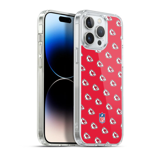 NFL Kansas City Chiefs Artwork Patterns Soft Gel Case for Apple iPhone 13 Pro Max