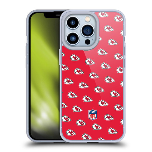 NFL Kansas City Chiefs Artwork Patterns Soft Gel Case for Apple iPhone 13 Pro