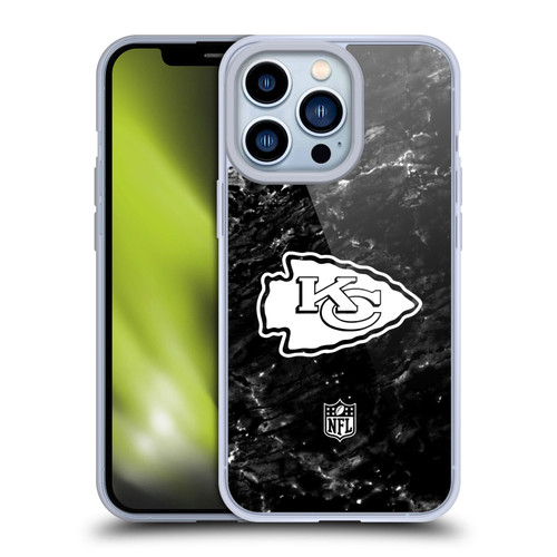 NFL Kansas City Chiefs Artwork Marble Soft Gel Case for Apple iPhone 13 Pro