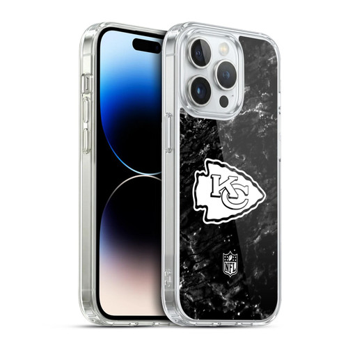 NFL Kansas City Chiefs Artwork Marble Soft Gel Case for Apple iPhone 13 Pro