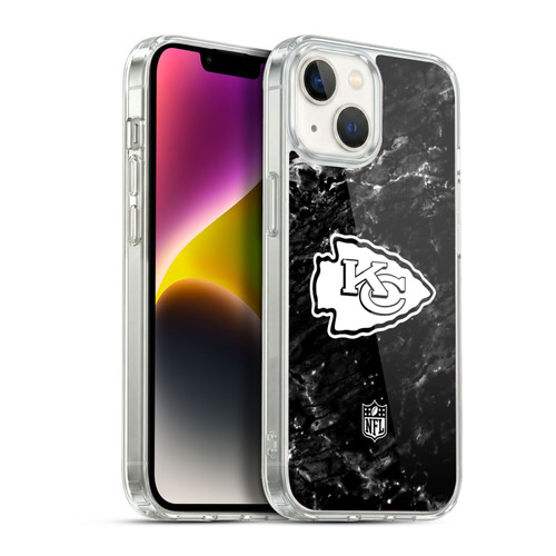NFL Kansas City Chiefs Artwork Marble Soft Gel Case for Apple iPhone 14