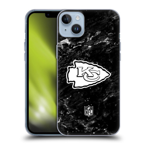 NFL Kansas City Chiefs Artwork Marble Soft Gel Case for Apple iPhone 14 Plus