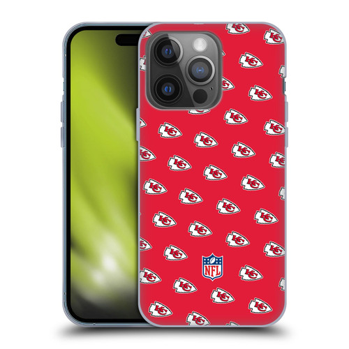 NFL Kansas City Chiefs Artwork Patterns Soft Gel Case for Apple iPhone 14 Pro