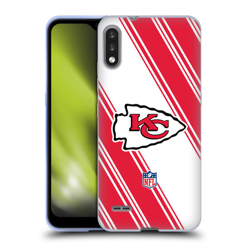 NFL Kansas City Chiefs Artwork Stripes Soft Gel Case for LG K22
